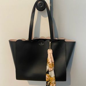 Kate spade tote bag zipper closure
